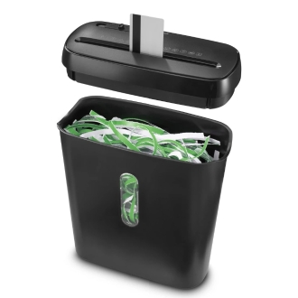 DESTRUCTORA DE PAPEL HAMA CLASSIC S61 8L CAPACIDAD CORTE DE 7 HOJAS COLOR NEGRO