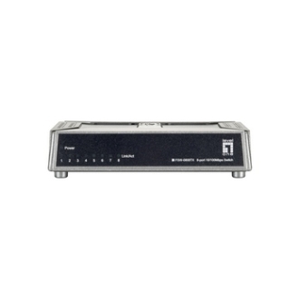 SWITCH LEVEL ONE NO GESTION 8 PUERTOS 10/100 MINI NO RACK BASE MAGNETICA
