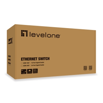 SWITCH LEVEL ONE NO GESTION 24 PUERTOS 10/100/1000 CARCASA METALICA