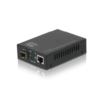 CONVERTIDOR FIBRA LEVEL ONE GVT-2010 RJ45 ETHERNET A SFP GB PoE PD