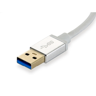 ADAPTADOR USB 3.0 A GIGABIT ETHERNET RJ45 LEVEL ONE CON HUB USB 3.0