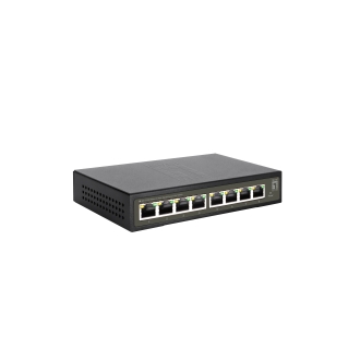 SWITCH SEMIGESTIONABLE LEVEL ONE HILBERT 8P GIGA CARCASA METALICA