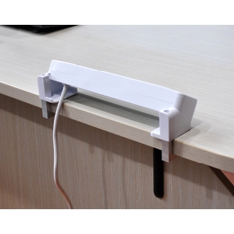REGLETA ALIMENTACION EQUIP 245556 CON ABRAZADERA 3 TOMAS SCHUKO 2XUSB-C 1XUSB-A 20W BLANCO