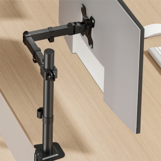 SOPORTE DE MESA EQUIP 650174 ARTICULADO PARA 1 PANTALLA DE 17" A 32" VESA 100X100 MAX 10KG NEGRO