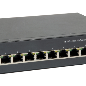 SWITCH SEMIGESTIONABLE LEVEL ONE GEP-1051 10P 8xGb PoE 2xGb SFP 70W CARCASA METALICA