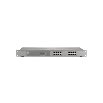 SWITCH NO GESTIONABLE LEVEL ONE FEP-1612 16P 16xPoE 100Mb 500W CARCASA METALICA
