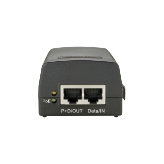 POE INJECTOR ADAPTER GIGABIT LEVEL ONE PASA DATOS Y ALIMENTACION POR EL MISMO CABLE HASTA 100M