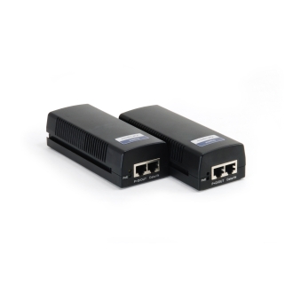 POE INJECTOR ADAPTER GIGABIT LEVEL ONE PASA DATOS Y ALIMENTACION POR EL MISMO CABLE HASTA 100M