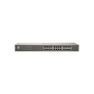 SWITCH LEVEL ONE NO GESTION 24 PUERTOS 10/100 RACK 19"