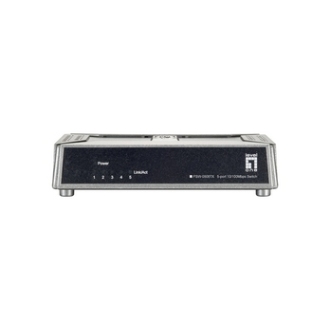 SWITCH LEVEL ONE NO GESTION 5 PUERTOS 10/100 MINI NO RACK BASE MAGNETICA