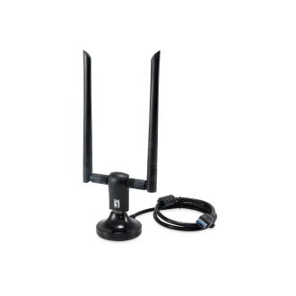 USB WIFI LEVEL ONE WUA-1810E AC1200 300MB EN 2,4GHZ Y 867MB EN 5GHZ USB 3.0 2 ANTENAS DESMO