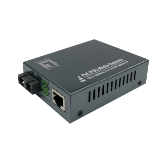CONVERSOR DE MEDIOS GIGABIT LEVELONE  RJ45 A SC, PoE PSE MONOMODO 1310nm 20km GVT-2014