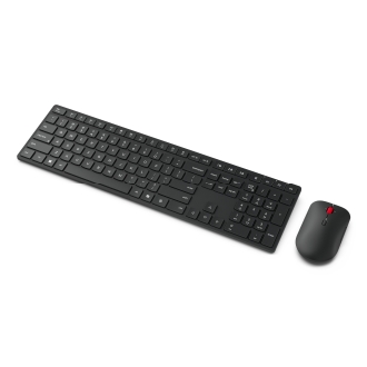 TECLADO Y MOUSE LENOVO WIRELESS MULTI-MODE PRO COMBO 6000 NEGRO INALAMBRICO 2.4GHZ BT RECEPTOR USB-A