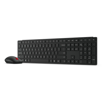TECLADO Y MOUSE LENOVO WIRELESS MULTI-MODE PRO COMBO 6000 NEGRO INALAMBRICO 2.4GHZ BT RECEPTOR USB-A