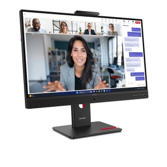 Monitor led 23.8 pulgadas lenovo thinkvision t24 - 4v ips -  fhd -  dp -  hdmi -  vga -  120hz -  4ms -  vesa 100x100 -  webcam