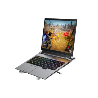 SOPORTE DE PORTATIL CONCEPTRONIC THANA11G ERGO HASTA 17.3" PLEGABLE 8 NIVELES MAX 5KG GRIS