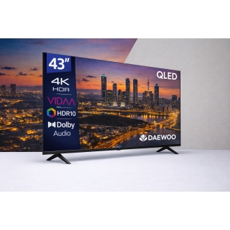 Tv daewoo 43 pulgadas qled 4k uhd - 43vb56qv - smart tv