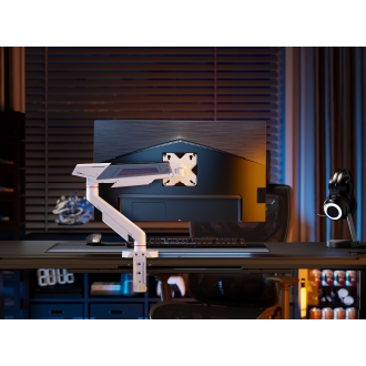 SOPORTE DE MESA GAMING EQUIP 650190 PARA PANTALLA 17"-75" COLOR BLANCO HASTA 16GK