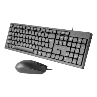 TECLADO Y MOUSE TACENS ANIMA ACP02ES TECLADO USB Y MOUSE USB 1600DPI ITALIANO NEGRO