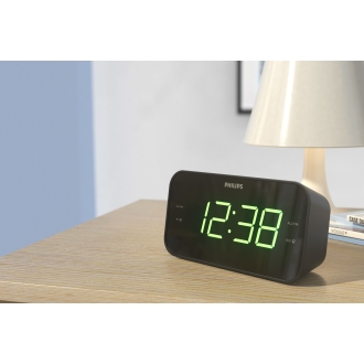 Radio Despertador Philips Tar3306/12 Sintonizacion Digital Color Negro Alarma Dual