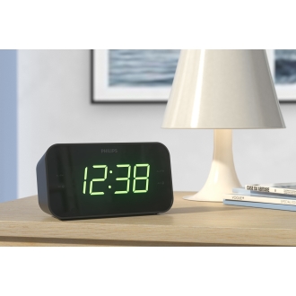 Radio Despertador Philips Tar3306/12 Sintonizacion Digital Color Negro Alarma Dual