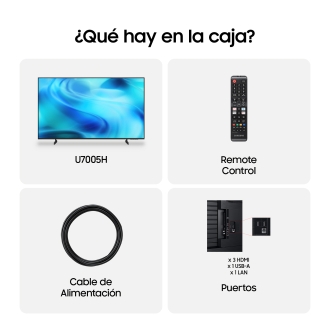 TV SAMSUNG 55 TU55U7005H CRYSTAL UHD SMART TV BT