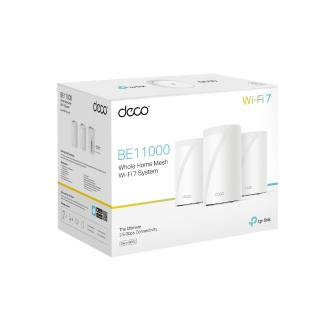 PUNTO DE ACCESO INTERIOR MESH WIFI 7 TP-LINK DECO BE65 BE9300 WI-FI 7 TRI-BAND 4x2.5Gb 1xUSB3.0