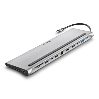 DOCKING USB-C NGS WONDERDOCK12 A 4k 2xHDMI 1xVGA 1xUSB-C 1xPD 100W 3xUSB-A 1xGb RJ45 1xSD 1xMicroS