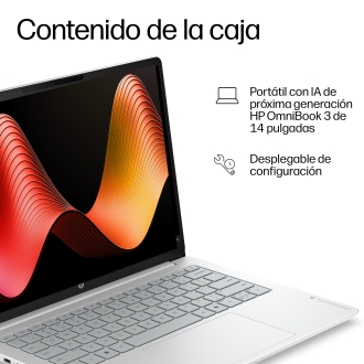 Portátil hp omnibook 3 ia 14 - hz0010nsx x1 - 26 - 100 -  16gb -  ssd 1tb -  14 pulgadas -  w11h