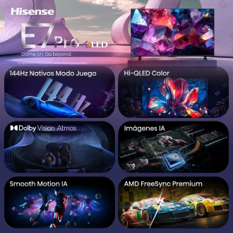 Hisense 85E7S PRO Televisor 2,16 m (85") 4K Ultra HD Smart TV Wifi Negro 400 cd / m²