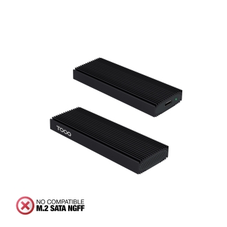 TooQ Caja Externa para SSD M.2 NVMe PICe, Negra