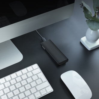 TooQ Caja Externa para SSD M.2 NVMe PICe, Negra