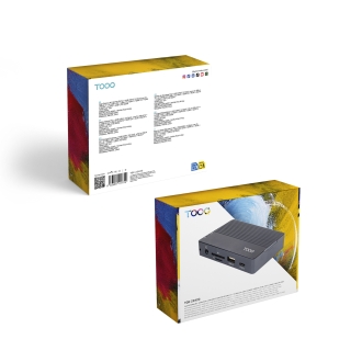 TooQ Caja externa para SSD M.2 NVMe/SATA + HUB USB-C 3.2 Gen2 con 2x USB-A 3.1 + 1x USB-A 2.0 + USB-C 3.2 Gen2 + HDMI 2.0 + RJ45 + SD/TF + AUDIO + USB-C PD 100W, Gris