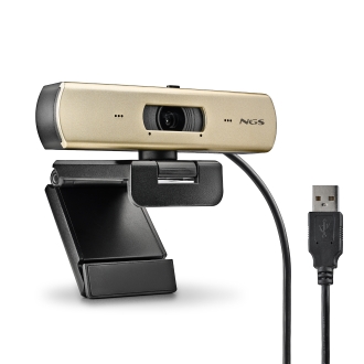 WEBCAM NGS XPRESSCAM 4000 4K UHD 3840x2160 12MP SONY CMOS MICROFONO USB 2.0 TAPA PRIVACIDAD