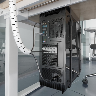 Organizador de cables AISENS A151-0919 Pasacables 3m Blanco 