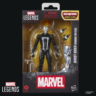 Figura hasbro marvel legends series build a figure marvel's box ghost rider (robbie reyes)
