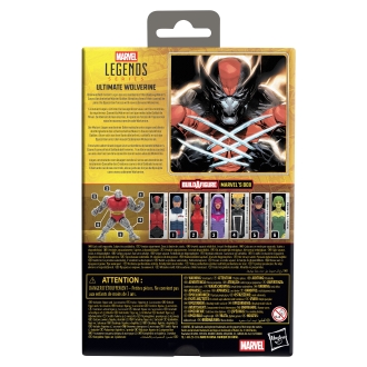 Figura hasbro marvel legends series build a figure marvel's box ultimate wolverine