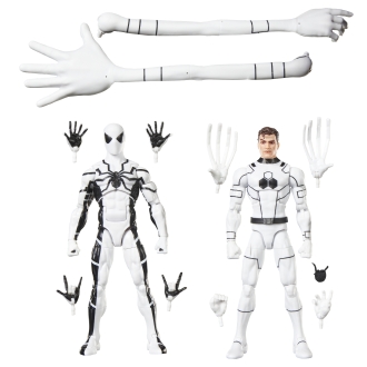 Pack 2 figuras hasbro marvel legends series mister fantastick & spiderman