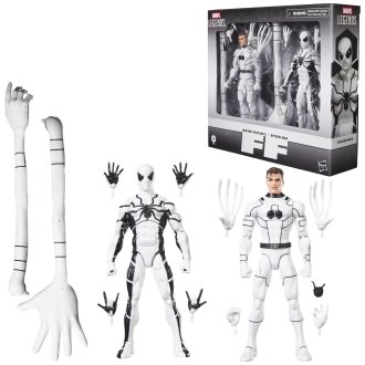 Pack 2 figuras hasbro marvel legends series mister fantastick & spiderman