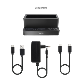 Docking Station para SSD M.2 SATA/NVMe TooQ TQDS-502B