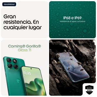 Motorola edge 70 fusion 17,2 cm (6.78") SIM doble Android 16.0 5G USB Tipo C 8 GB 256 GB 7000 mAh Verde