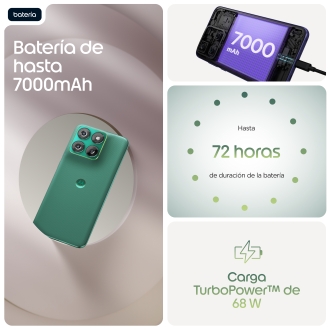 Motorola edge 70 fusion 17,2 cm (6.78") SIM doble Android 16.0 5G USB Tipo C 8 GB 256 GB 7000 mAh Verde