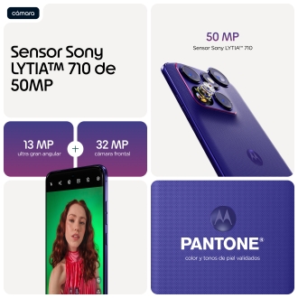 Motorola edge 70 fusion 17,2 cm (6.78") SIM doble Android 16.0 5G USB Tipo C 8 GB 256 GB 7000 mAh Violeta