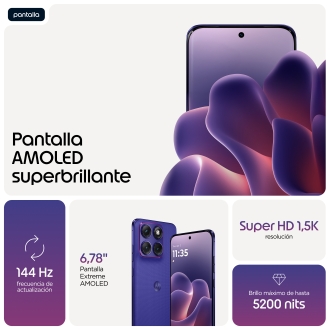 Motorola edge 70 fusion 17,2 cm (6.78") SIM doble Android 16.0 5G USB Tipo C 8 GB 256 GB 7000 mAh Violeta
