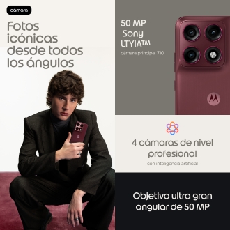 Motorola edge 70 pro 17,2 cm (6.78") SIM doble Android 16.0 5G USB Tipo C 12 GB 512 GB 6500 mAh Burdeos