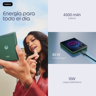 Motorola razr 70 plus 17,5 cm (6.9") SIM doble Android 16.0 5G USB Tipo C 12 GB 512 GB 4500 mAh Verde oscuro