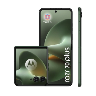 Motorola razr 70 plus 17,5 cm (6.9") SIM doble Android 16.0 5G USB Tipo C 12 GB 512 GB 4500 mAh Verde oscuro