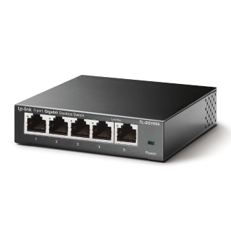 TP-Link TL-SG105S No administrado Gigabit Ethernet (10/100/1000) Negro