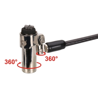 CABLE DE SEGURIDAD CONCEPTRONIC NANO CUSTODIO02BNM CON LLAVE COMPATIBLE CON LLAVE MAESTRA
