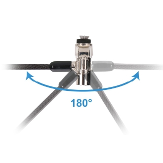 CABLE DE SEGURIDAD CONCEPTRONIC NANO CUSTODIO02BNM CON LLAVE COMPATIBLE CON LLAVE MAESTRA
